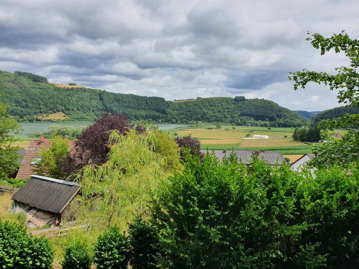 River Mosel Holiday Homes, Meerfeld Studio With A Lake View Bagian luar foto