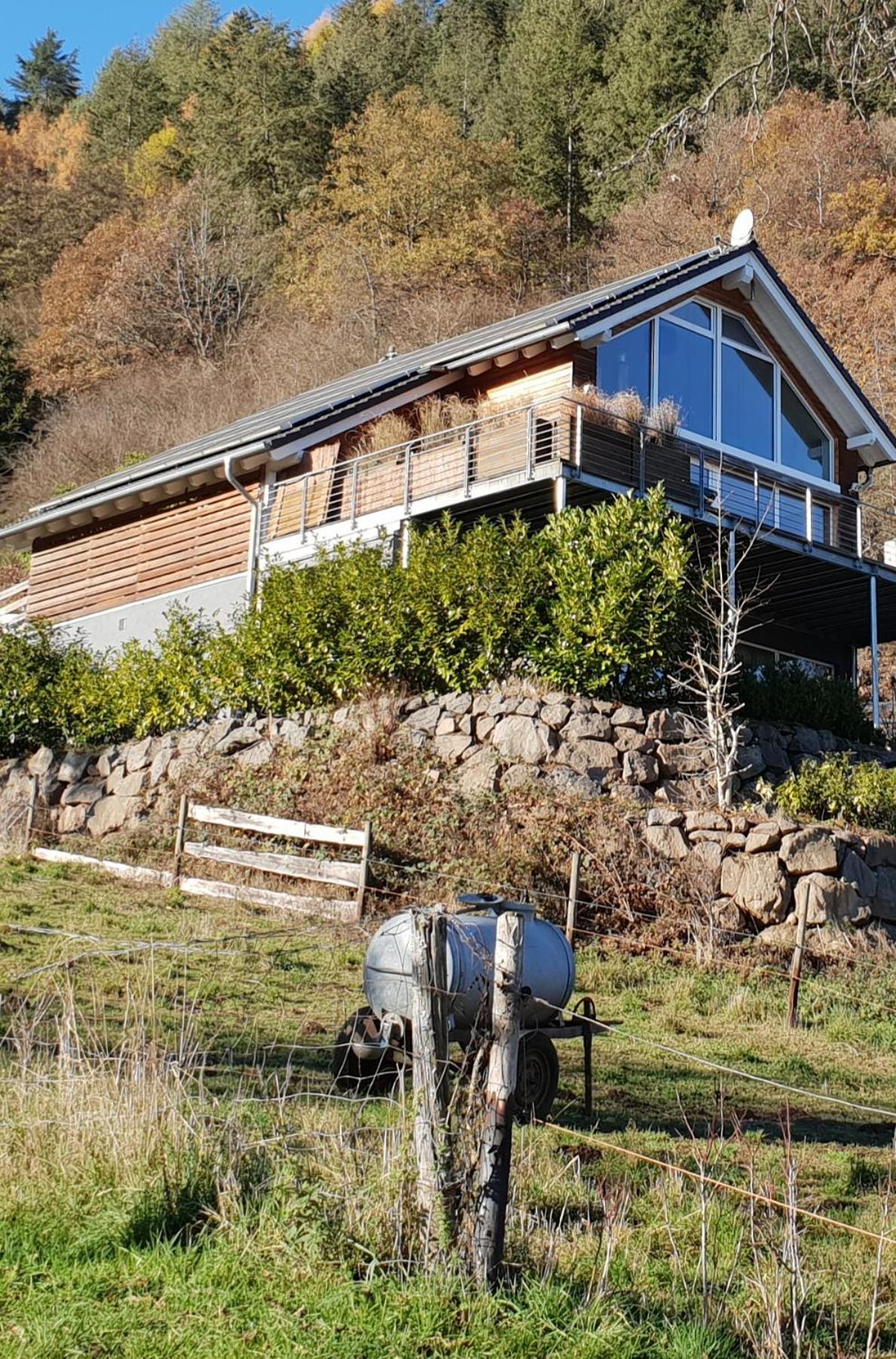 River Mosel Holiday Homes, Meerfeld Studio With A Lake View Bagian luar foto